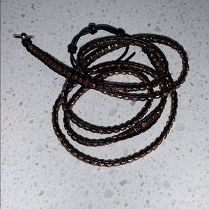 Beautiful Black & Rose Gold Wrap Bracelet!